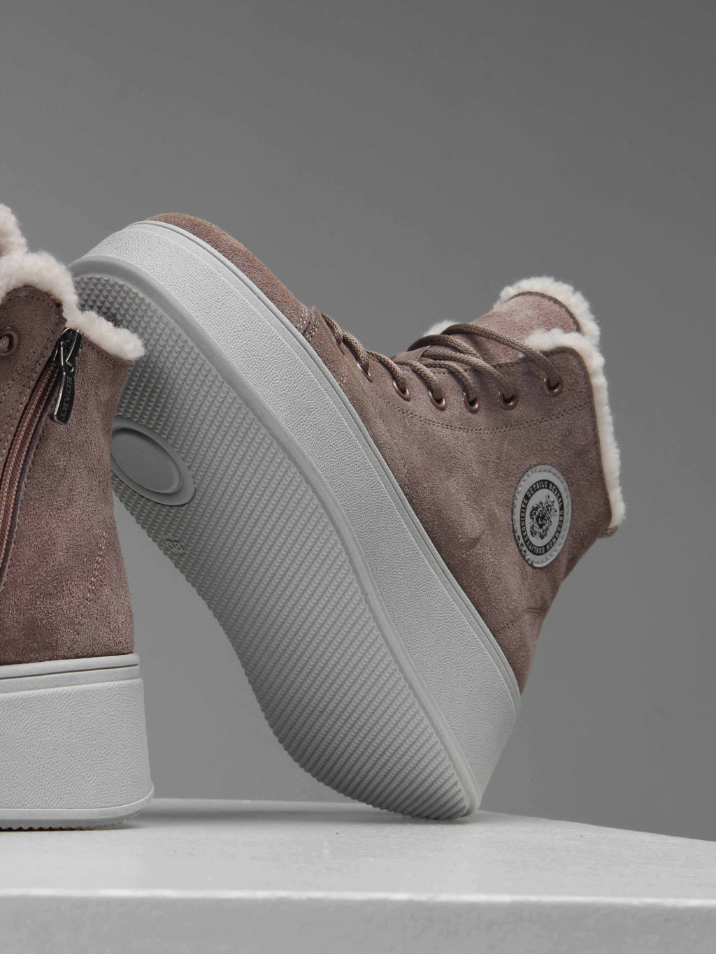 Ботинки 217.ALTAgr. капучино замша/Шерсть