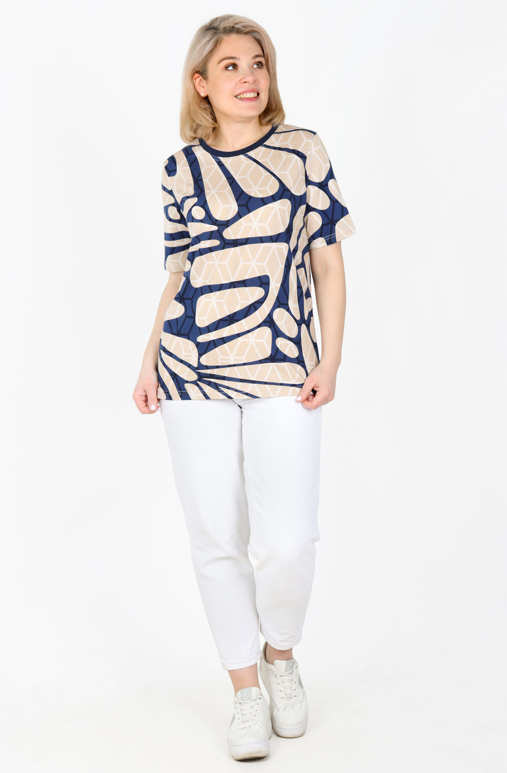 Футболка Таисия Ф-104 (44-62) кулирка - Лотос фото 5