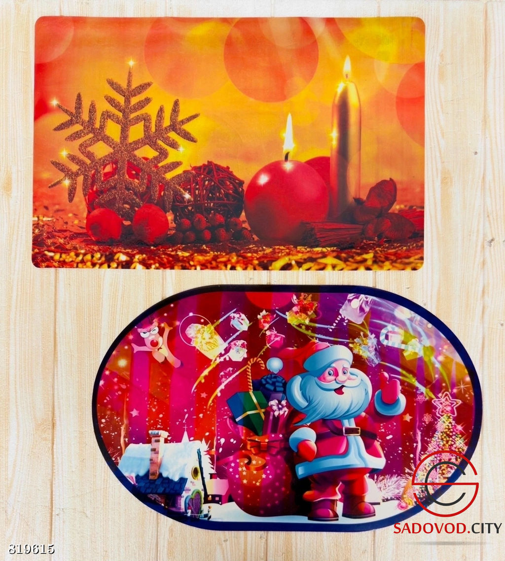 Новогодние сервировочные салфетки на стол