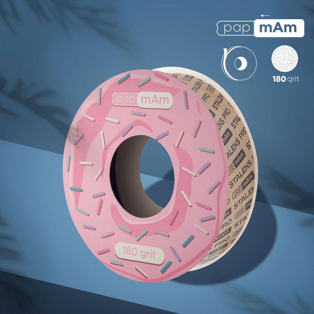 Staleks Pro Запасной блок файл-ленты / Expert Bobbinail papmAm ATSC-180, 180 грит  фото 3