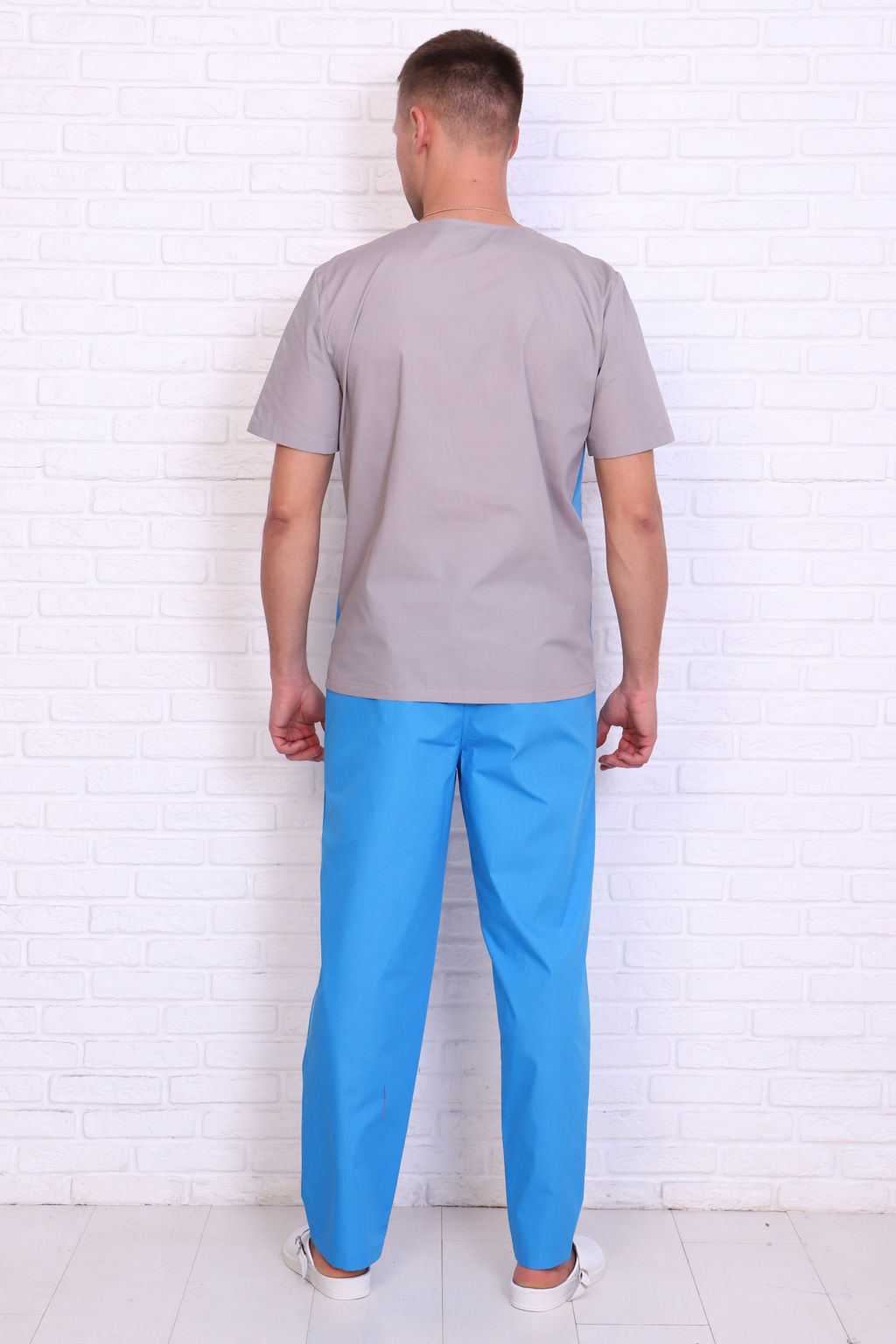 Костюм мужской 239 ТС. Цвет:серый и васильковый - Стильб фото 2