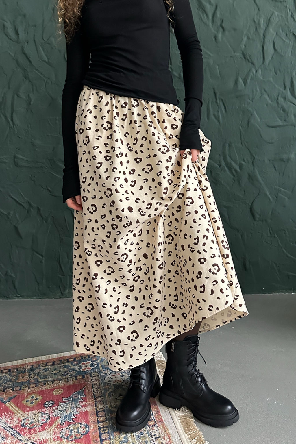 Юбка женская NATURE087/02/Бежевый, коричневый - M&G all natural фото 5