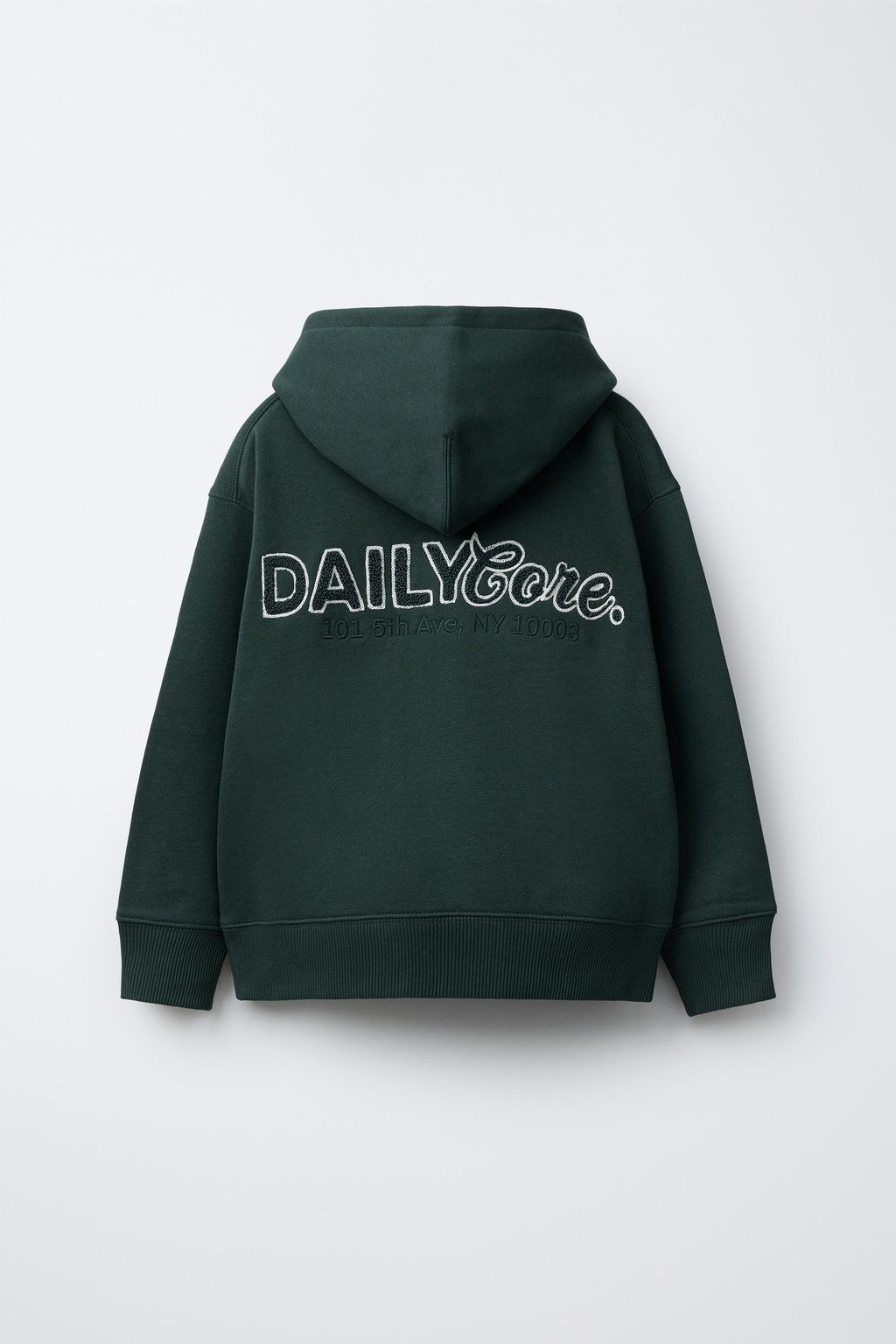 HOODIE WITH TERRY TEXT - Zara фото 2