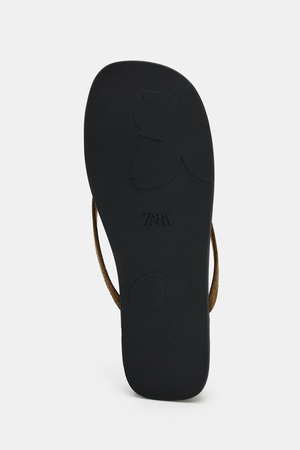 SANDALIA PLANA SERRAJE / Tostado oscuro - Zara фото 7