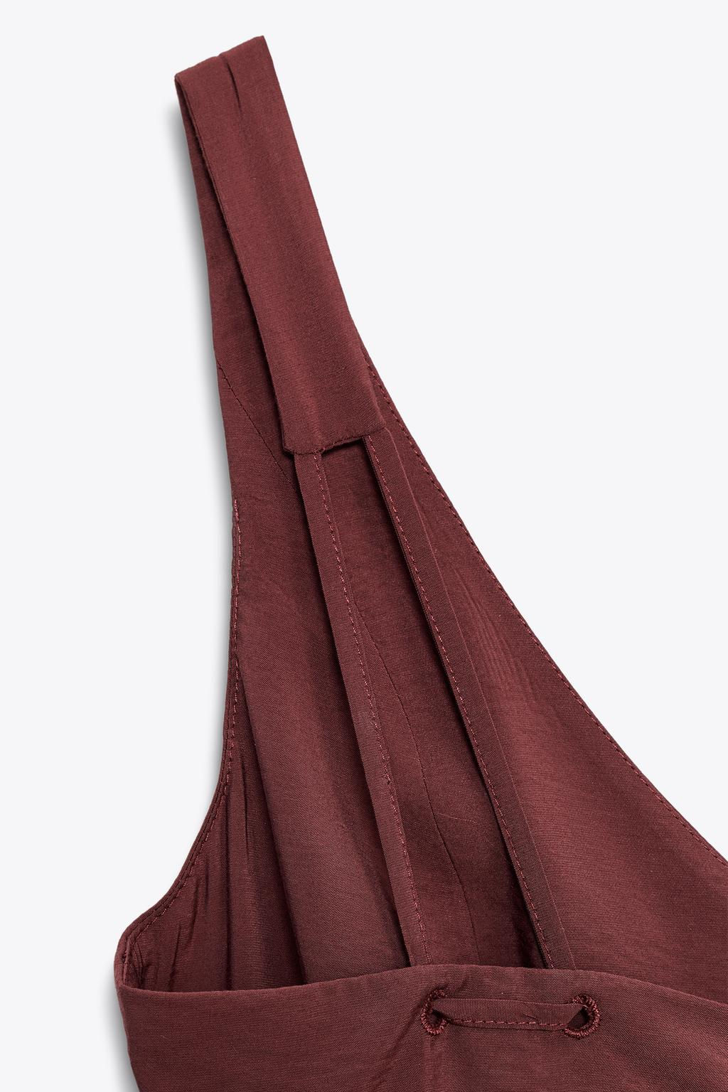 DRAWSTRING MIDI DRESS - Zara фото 7