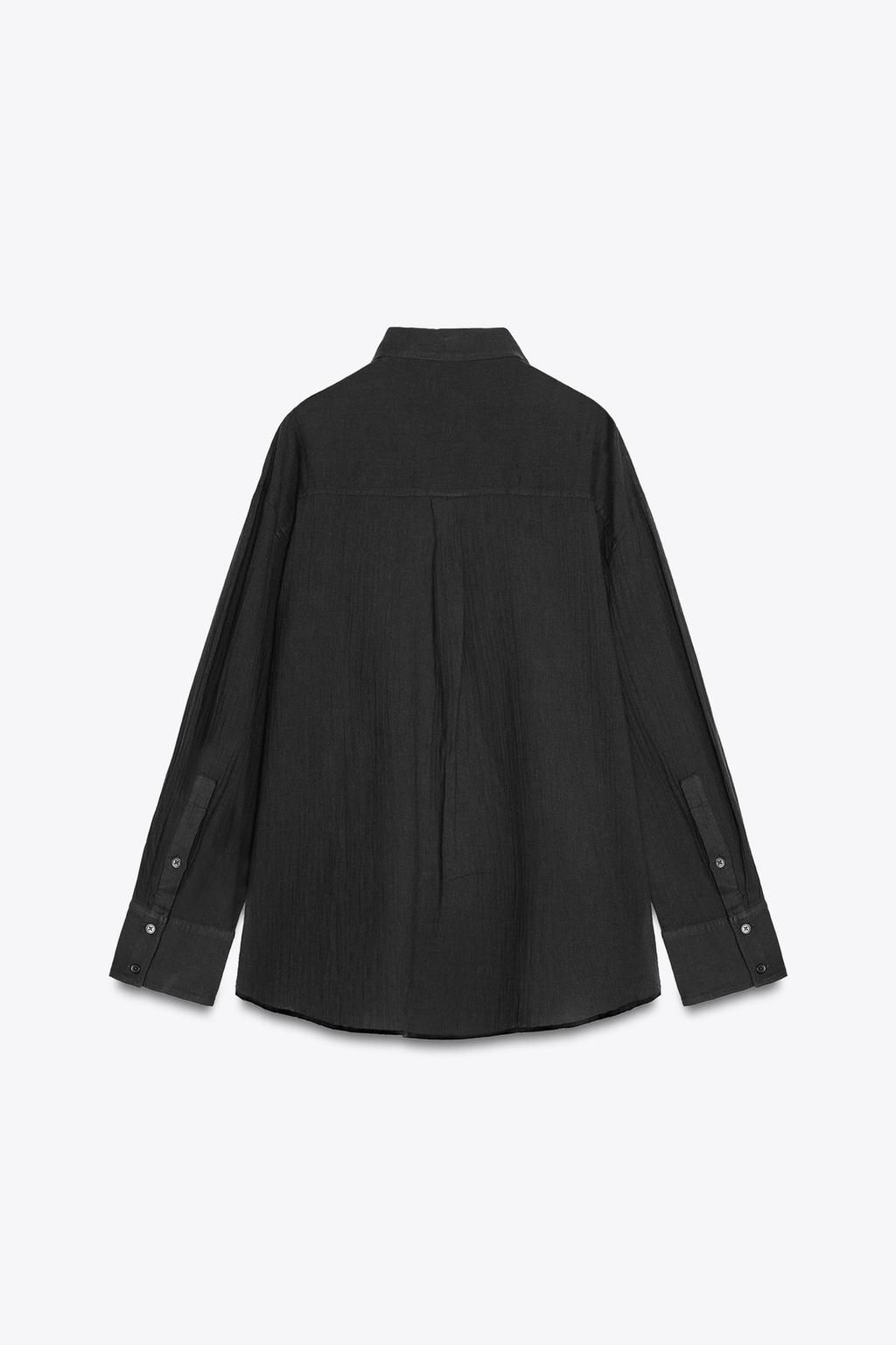 OVERSIZE GAUZE SHIRT - Zara фото 11