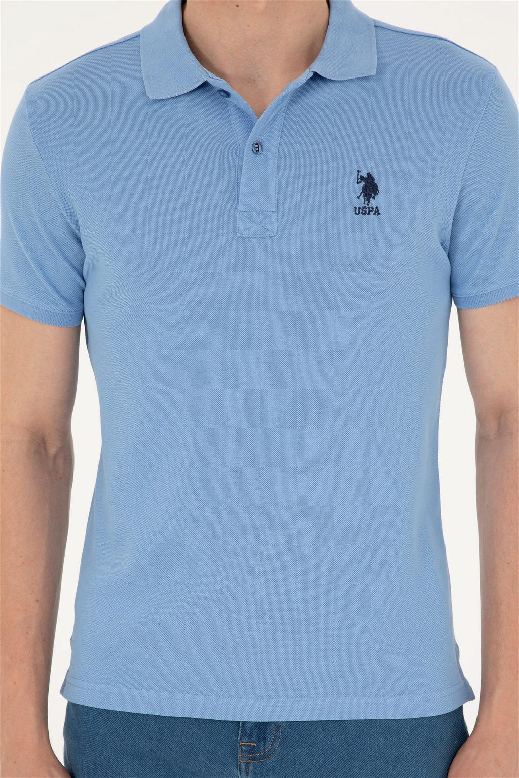 Мужская темно-синяя базовая футболка - U.s. polo assn фото 6