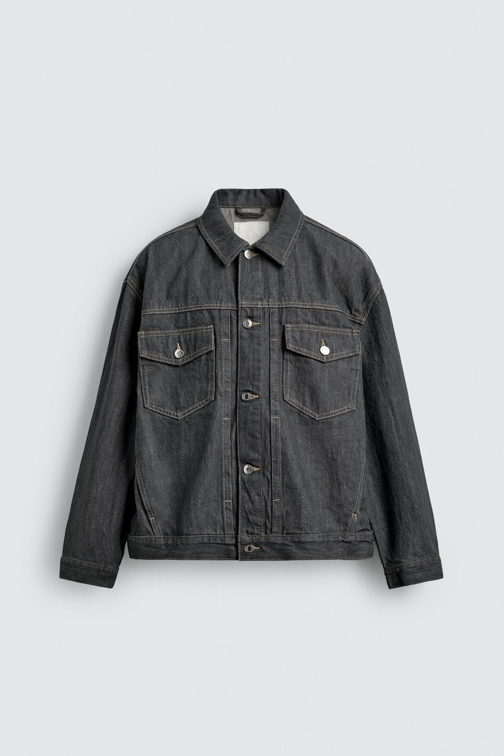 CAZADORA DENIM OVERSIZE FIT / Gris - Zara фото 7