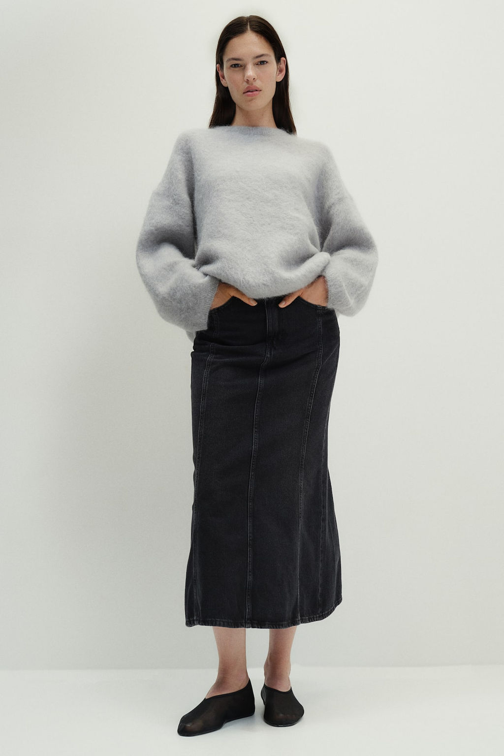 Falda denim con vuelo - H&m фото 2