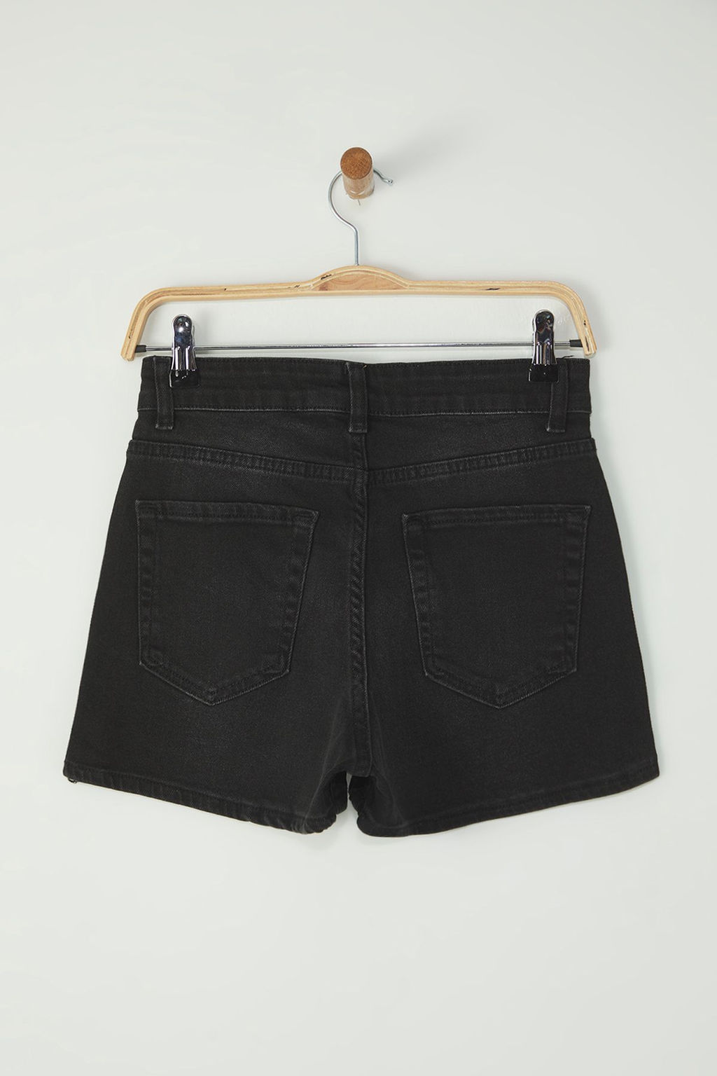 TRENDYOLMILLA Siyah Mini Denim Sort TWOSS25SR00147  фото 6