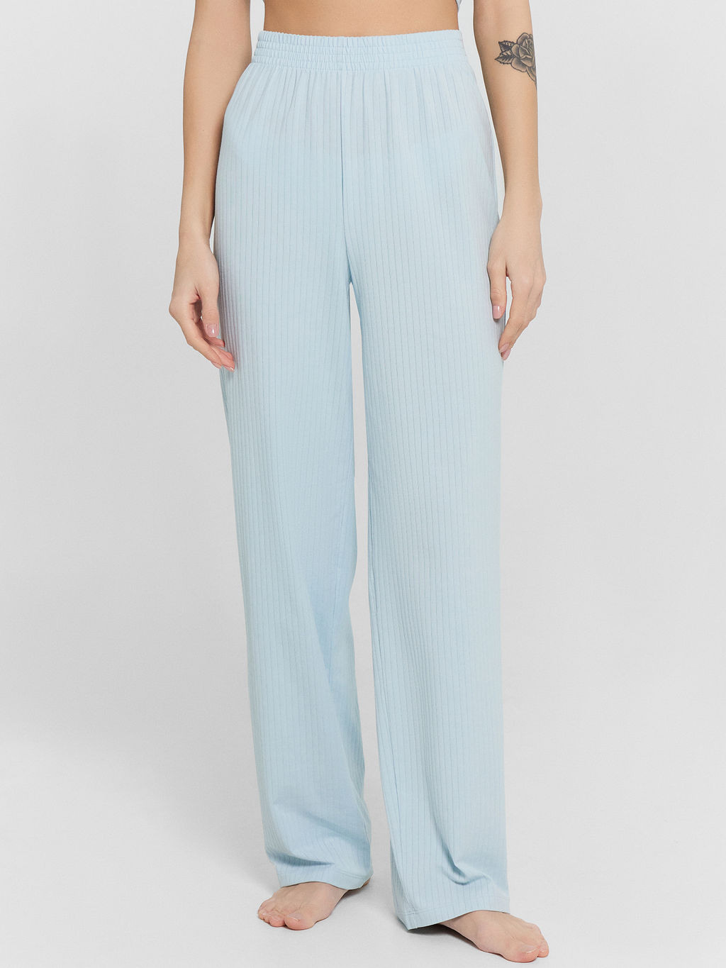 Пижама женская голубая в полоску голубая дымка 592523-1 - Mark formelle фото 3