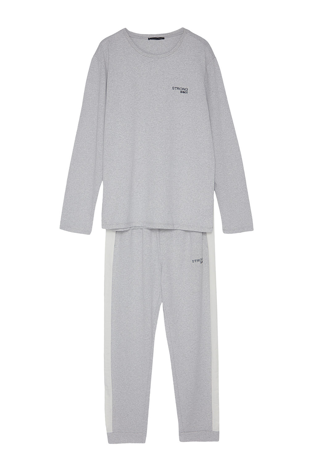 TRENDYOL MAN Lacivert Regular Fit Nak?s Detayl? Orme Pijama Tak?m? TMNAW24PT00030 - Trendyolmilla фото 7