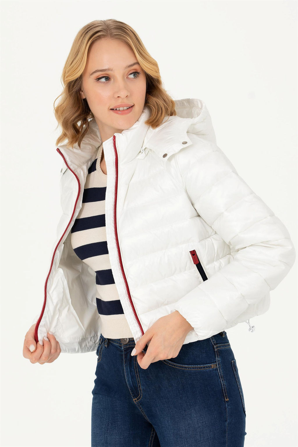 U. S. Polo Assn Женское белое пальто - U.s. polo assn фото 8