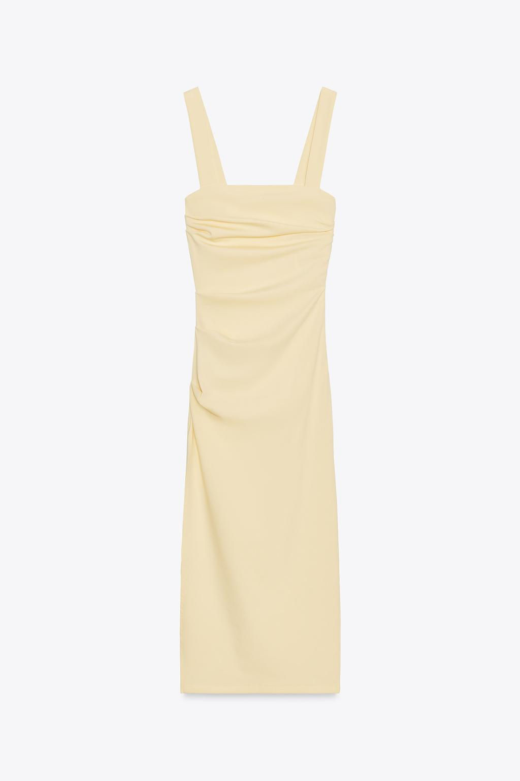PLEATED MIDI DRESS - Zara фото 8