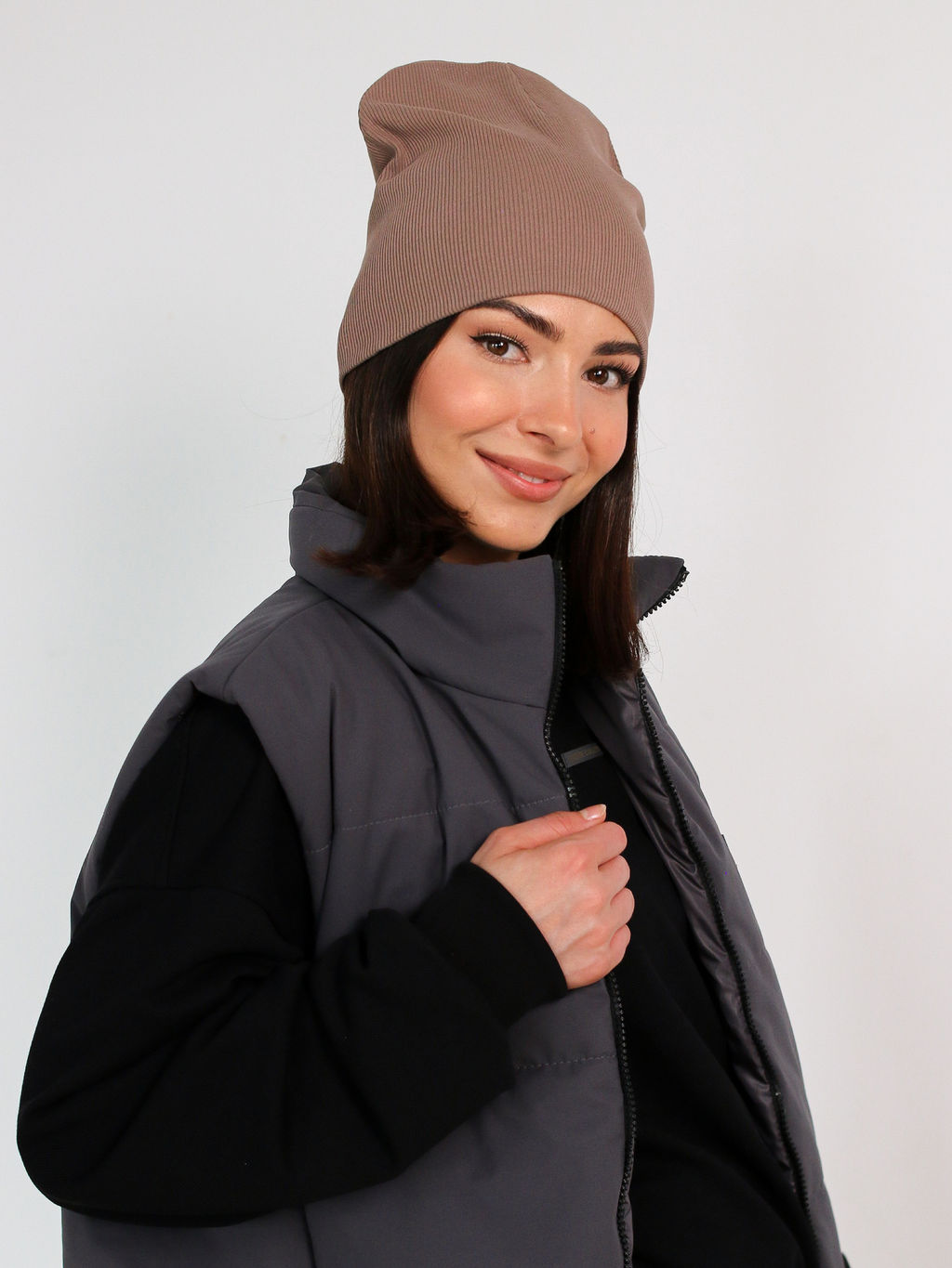 Шапка INZIBE, мокко  фото 6