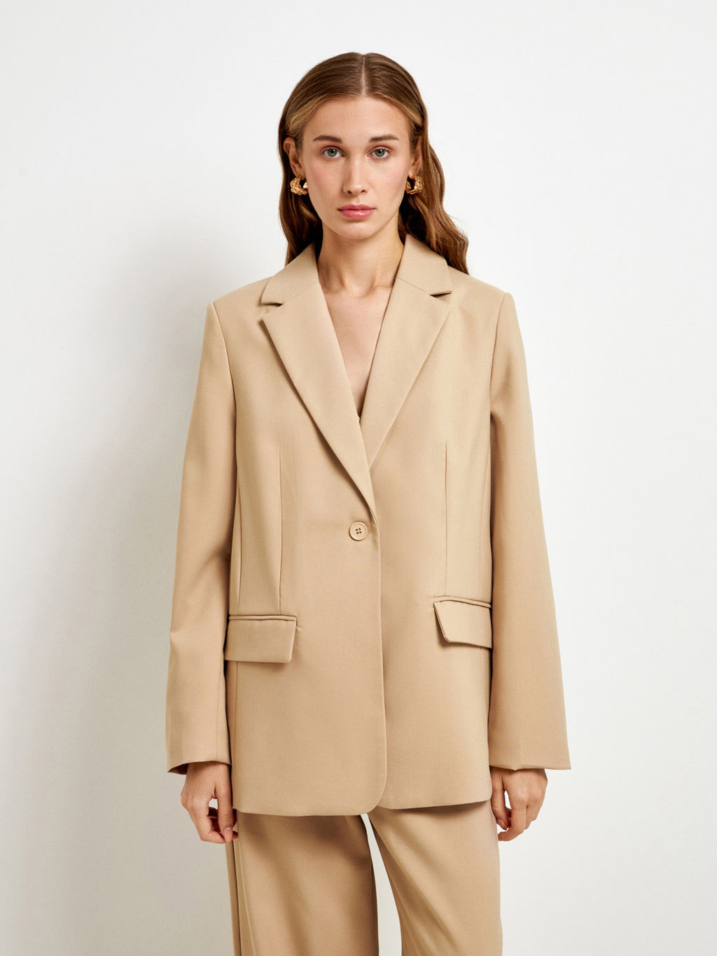 10200130362 Жакет жен. Aberdeen_jacket бежевый - Concept club фото 3