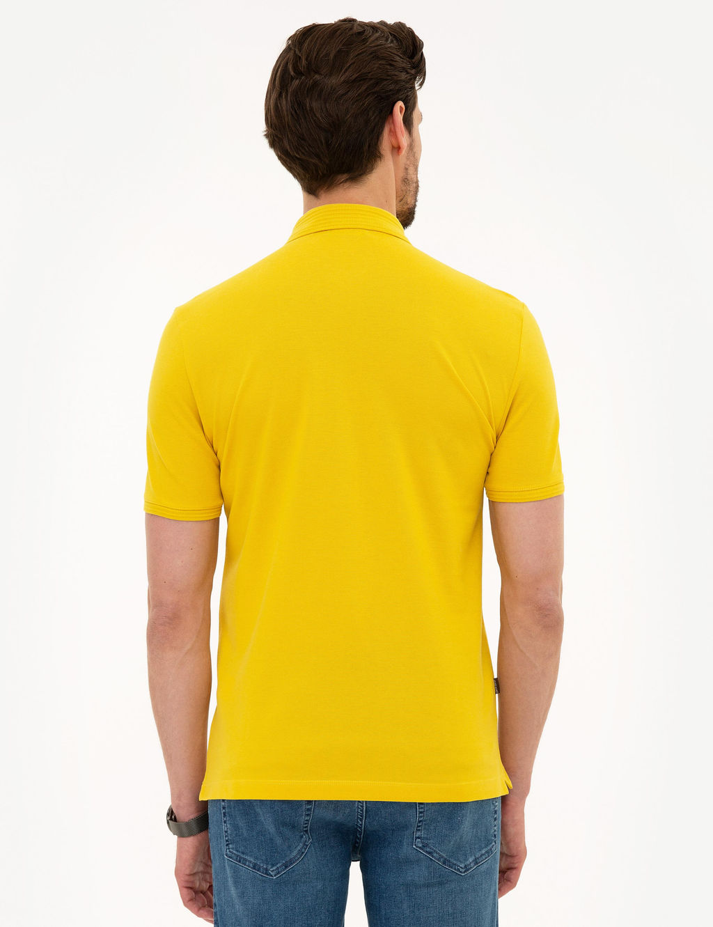 Sar_ Slim Fit Polo Yaka Basic Ti__rt