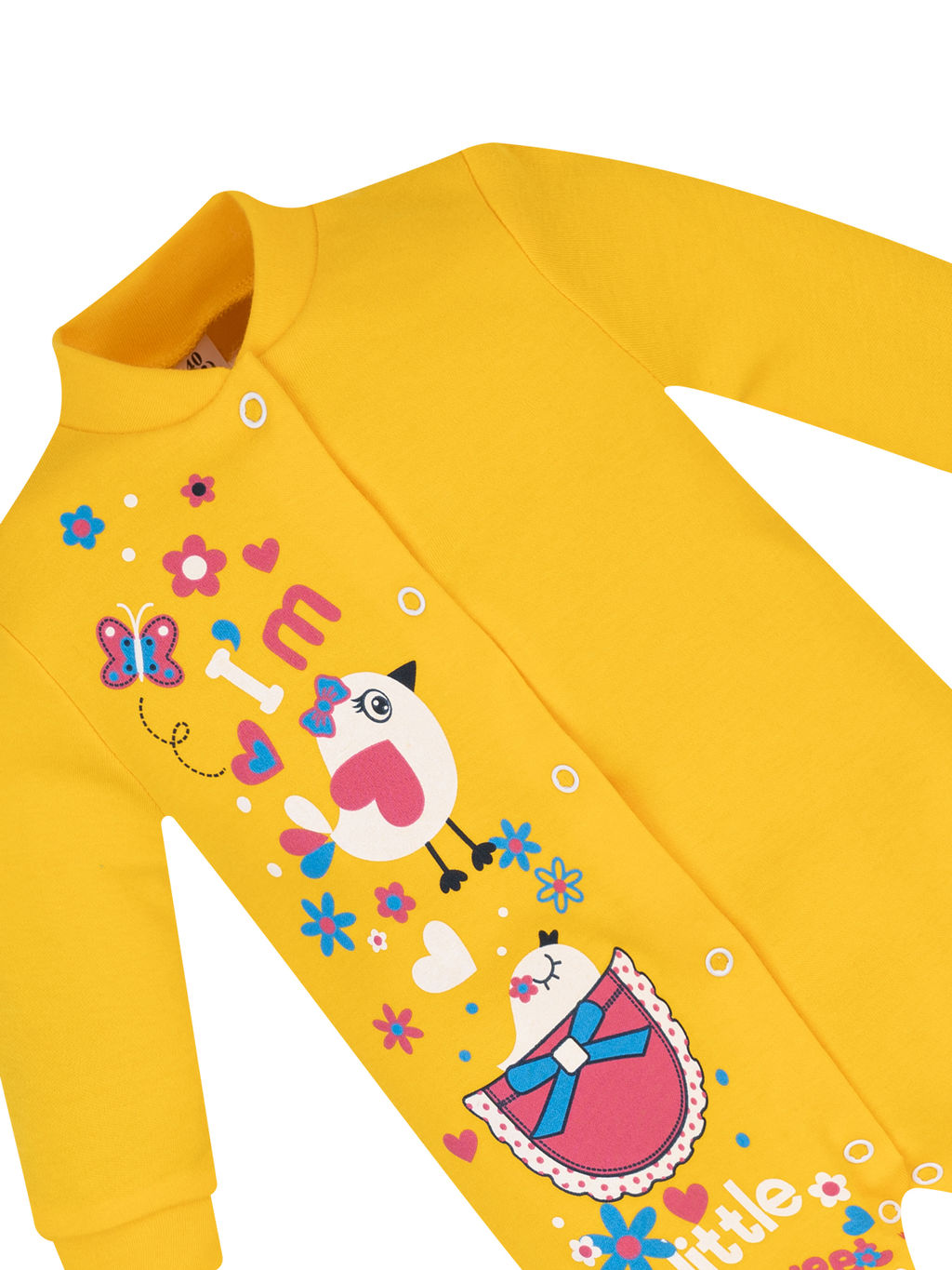 Комбинезон ясельный желтый птички