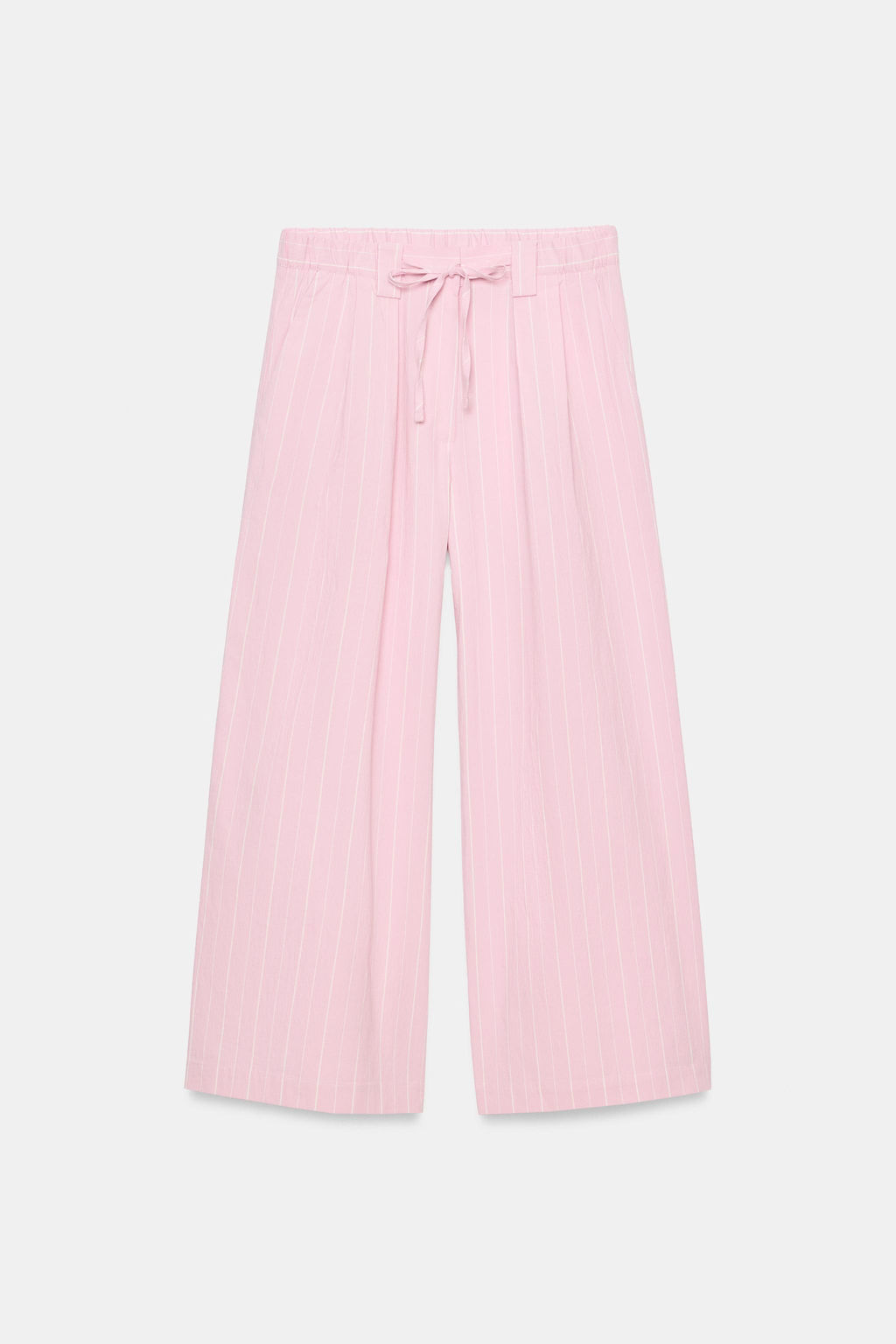 PANTAL?N CULOTTE RAYAS / Rosa / Blanco - Zara фото 8