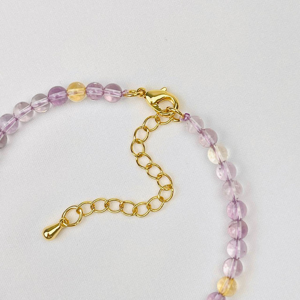 Браслет из Аметиста и Цитрина - Радуга самоцветов фото 3