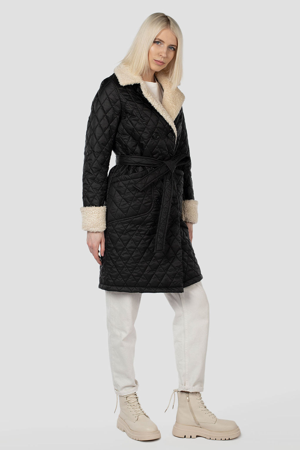 Пальто плащевка+ Утеплитель: Синтепон 150 г/м демисезонное - El podio фото 8