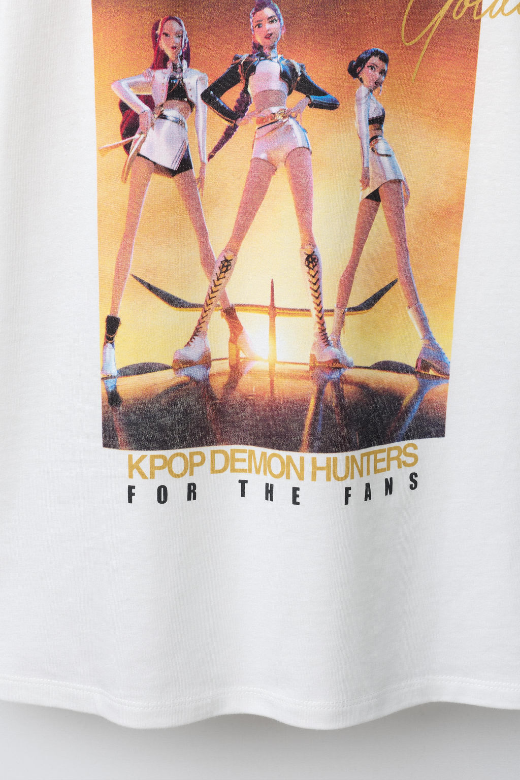 KPOP DEMON HUNTERS NETFLIX PRINTED T-SHIRT - Zara фото 9