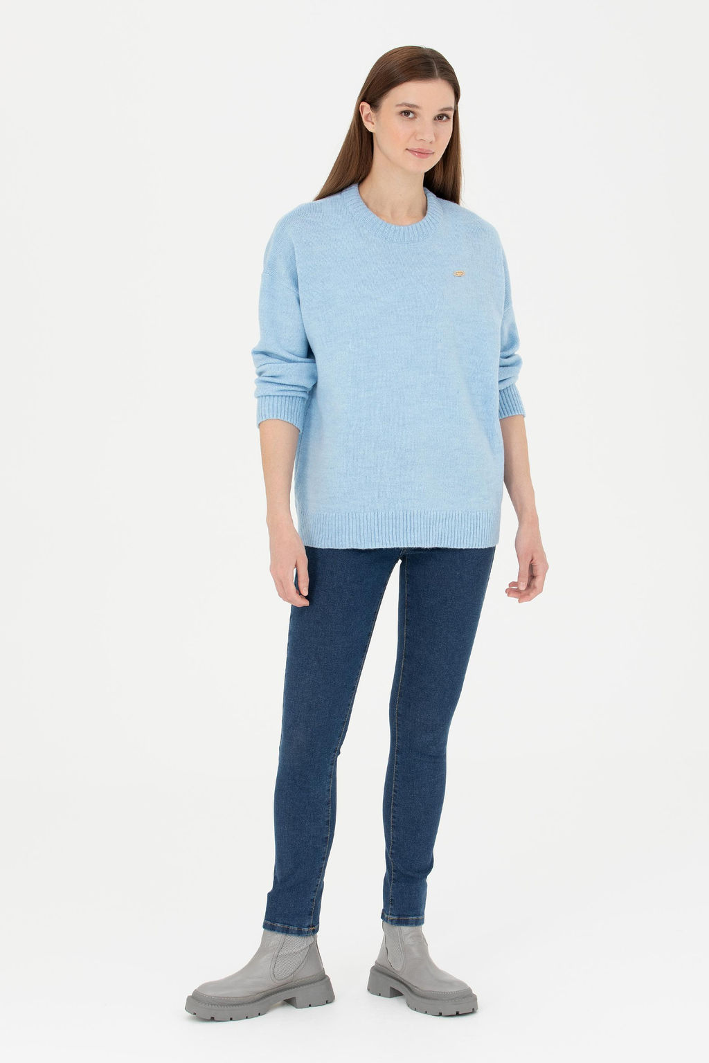 Женский синий свитер - U.s. polo assn фото 11