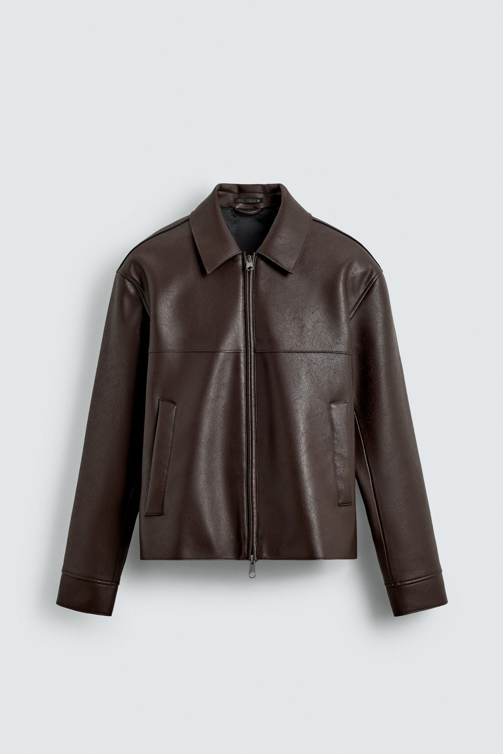 LEATHER EFFECT JACKET - Zara фото 8