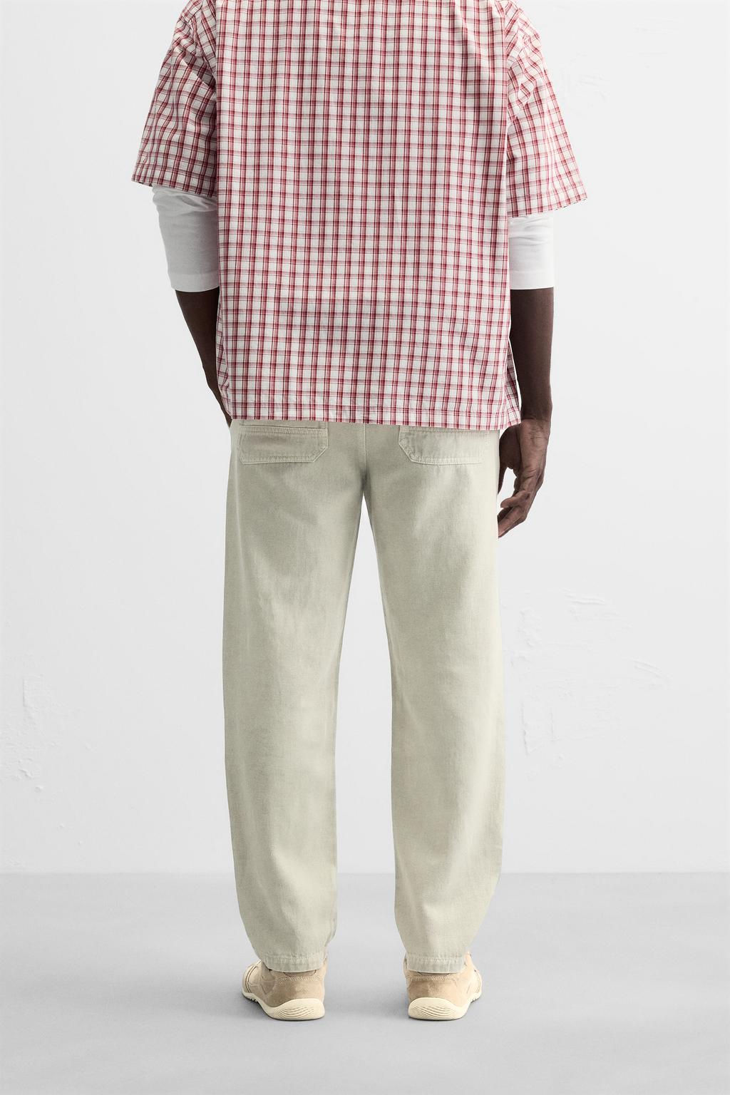 FADED JOGGER WAIST TROUSERS - Zara фото 11