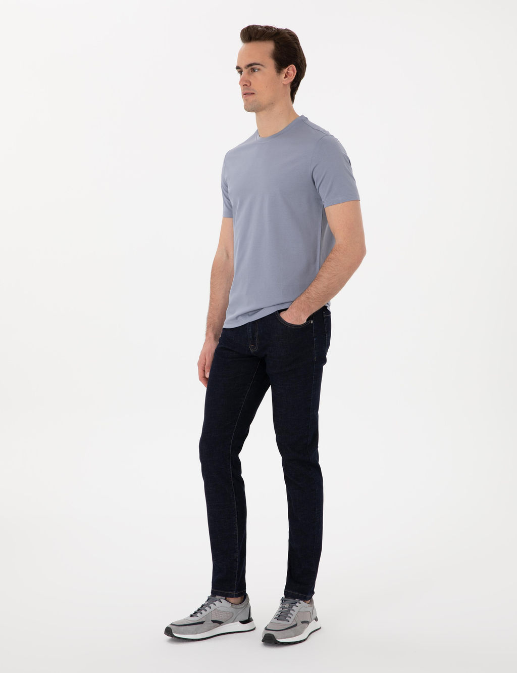 Lacivert Slim Fit Jean Pantolon - Pierre cardin фото 3