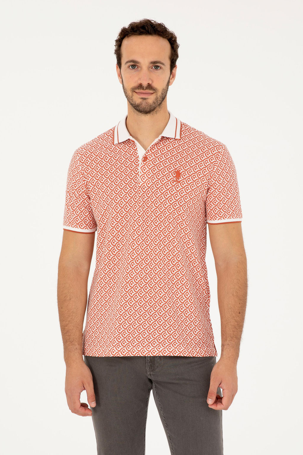 U. S. Polo Assn / Мужская футболка с пудрой - U.s. polo assn фото 8