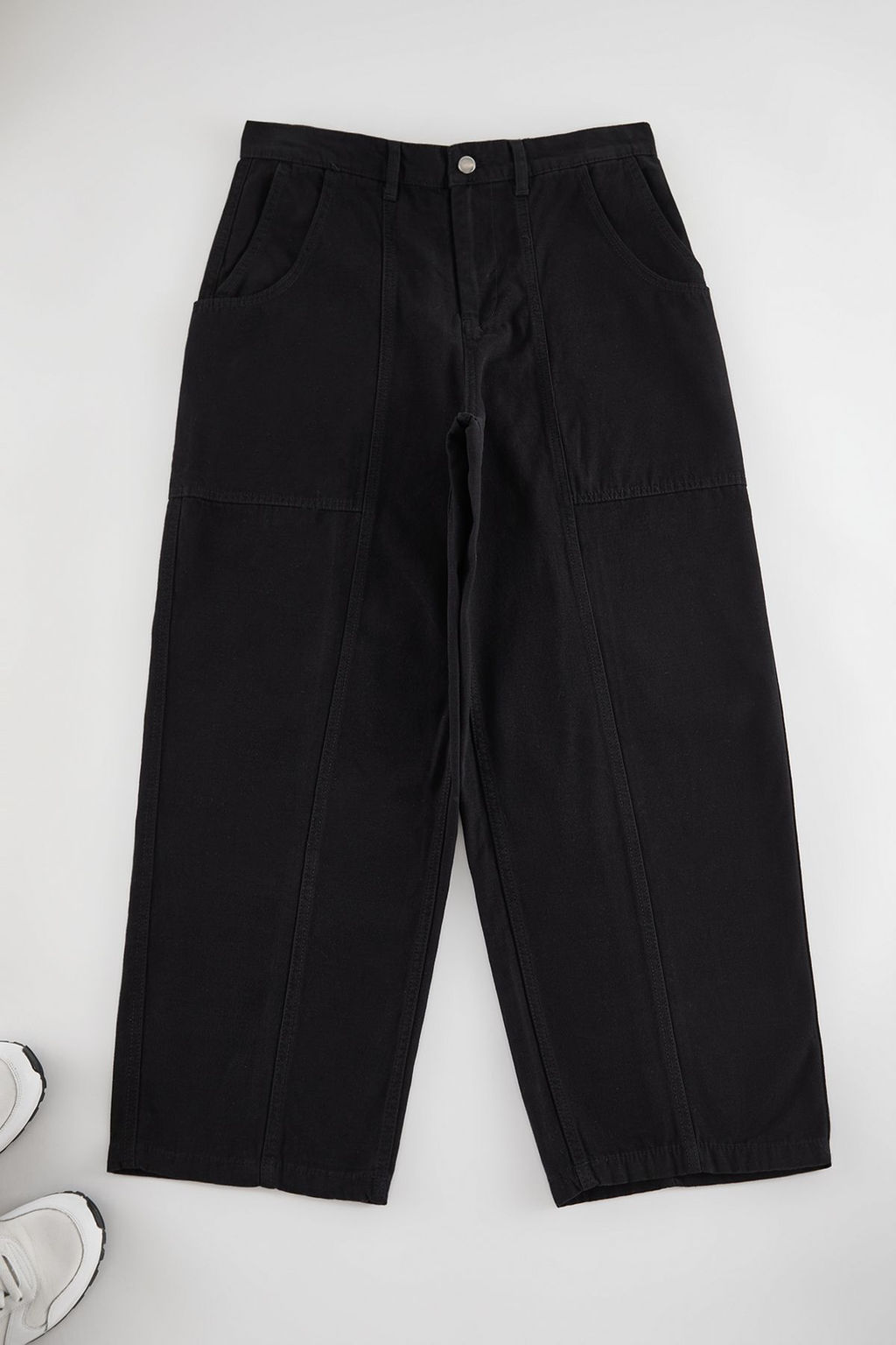 TRENDYOL MAN Vizon %100 Pamuk Unisex Balloon Fit Dokuma Canvas Pantolon TMNAW25PL00008 - Trendyolmilla фото 6