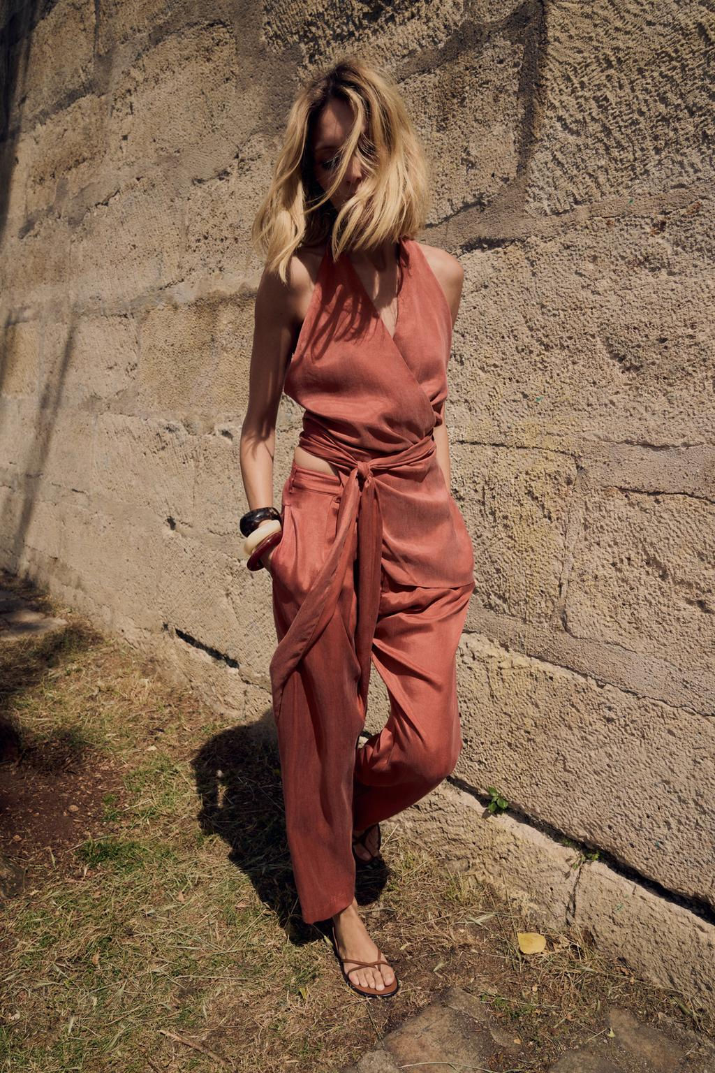 ZW COLLECTION FLOWING TROUSERS WITH PLEATS