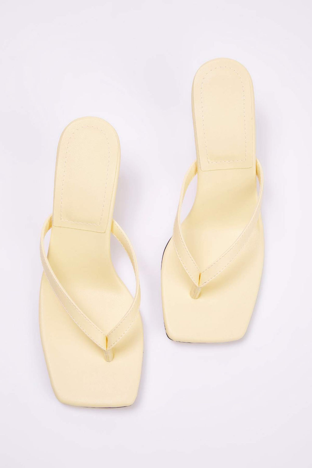 Trendyolmilla Shoes Siyah Kare Burun Parmak Aras? Kad?n Ince Topuklu Terlik TAKSS25TO00096  фото 2