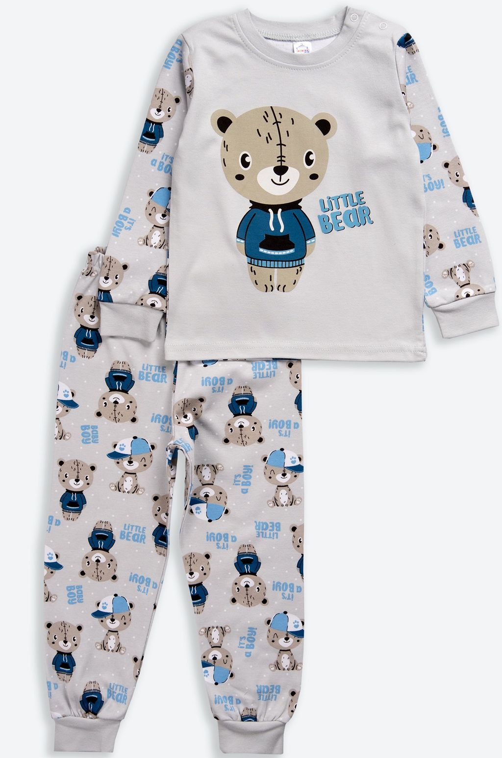 Хлопковая пижама из интерлока для мальчика Bonito  фото 8