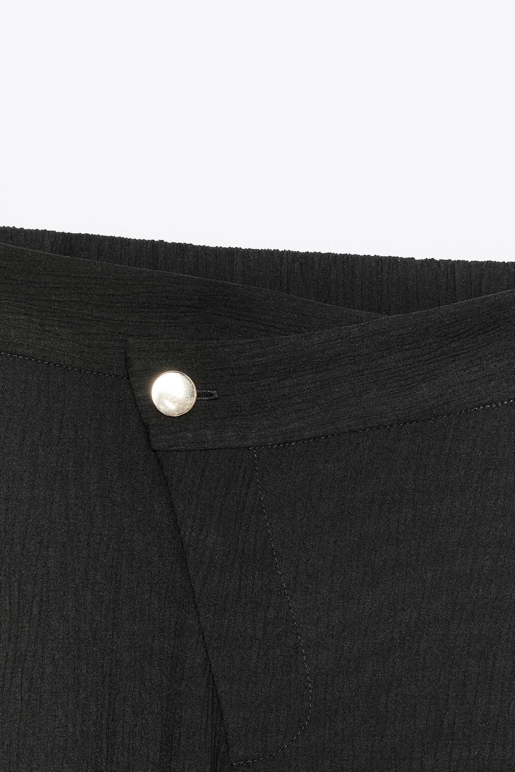 WIDE-LEG TROUSERS WITH WRAP WAIST - Zara фото 7