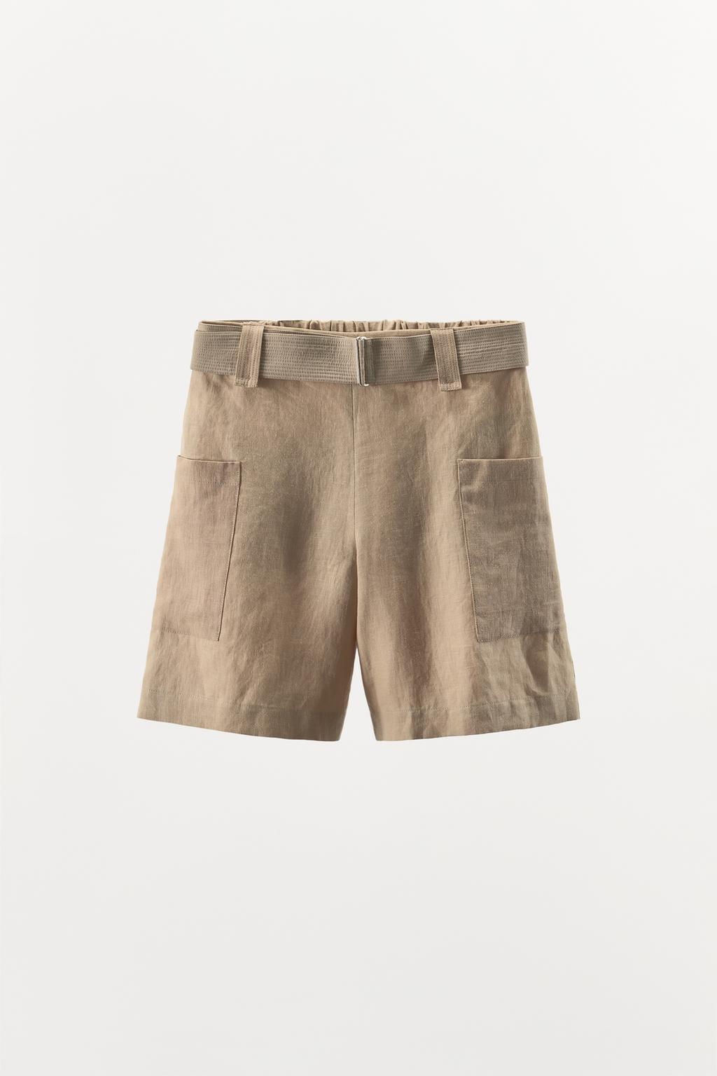 100% LINEN COMBINED BERMUDA SHORTS - LIMITED EDITION - Zara фото 5
