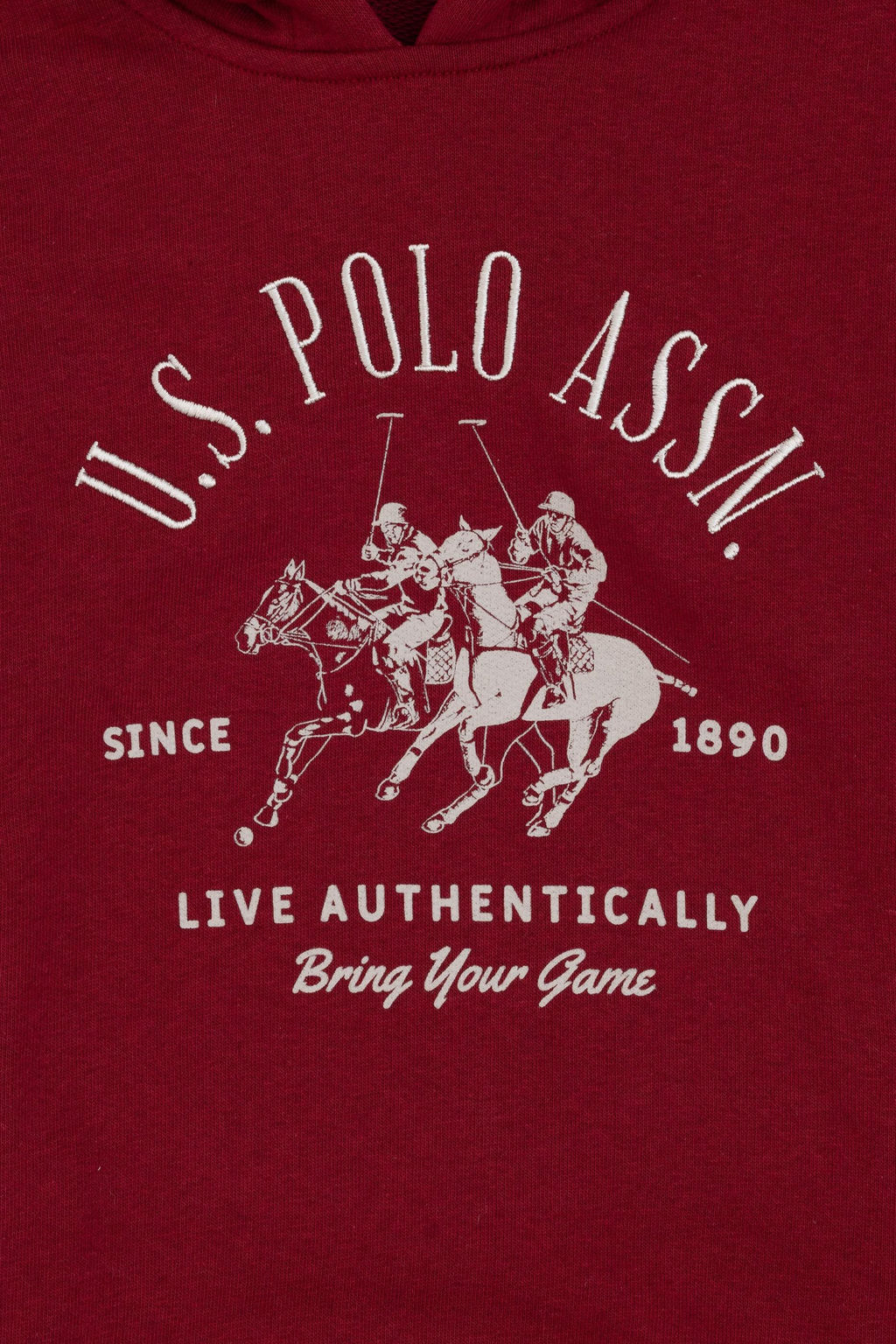Erkek _ocuk Bordo Kap__onlu Sweatshirt - U.s. polo assn фото 3