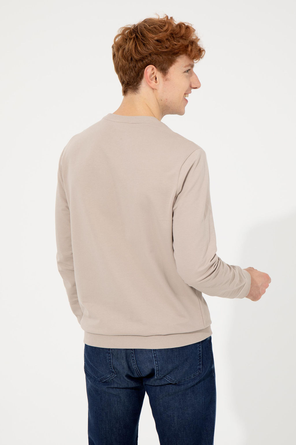 Erkek Ta_ Basic Sweatshirt