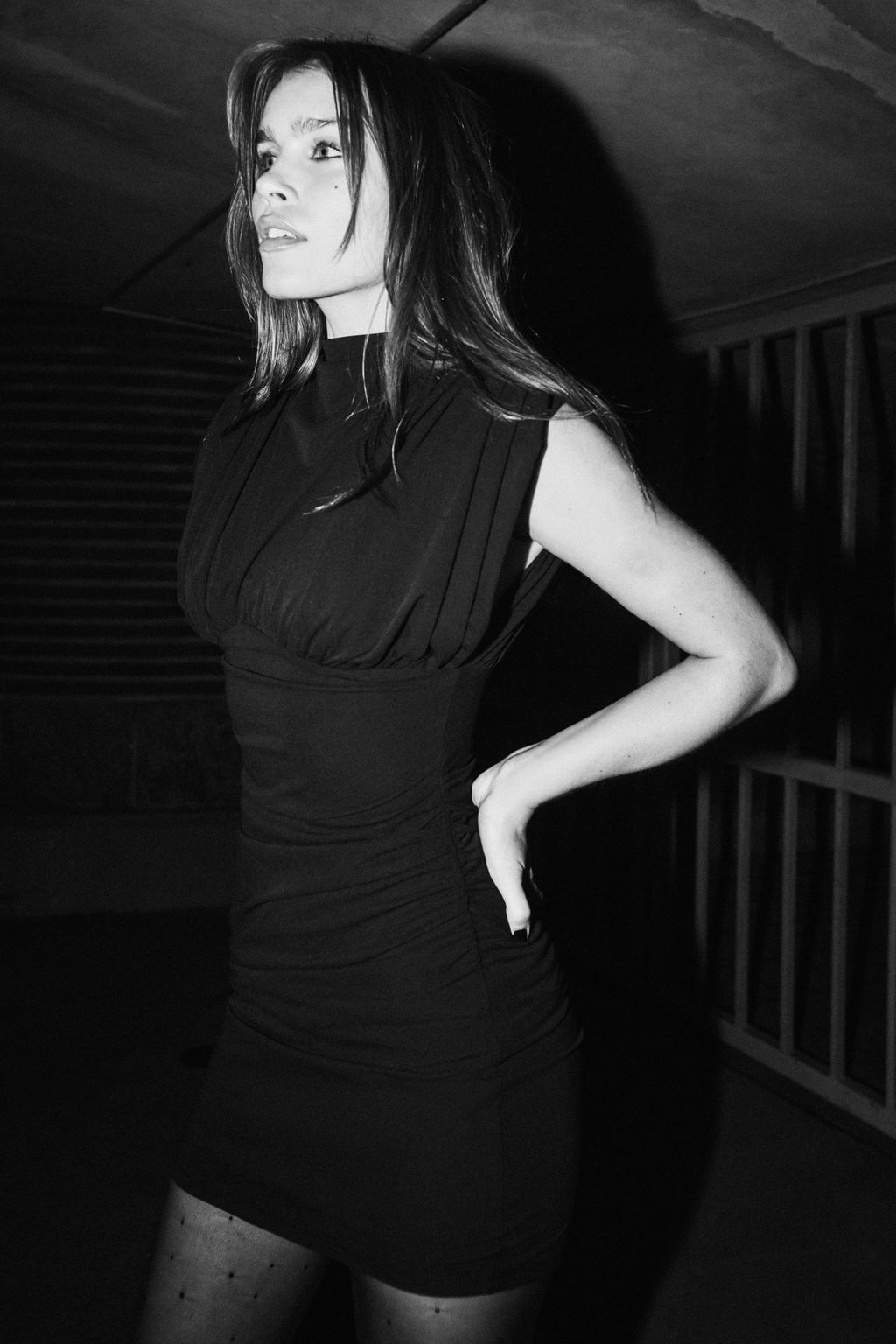 SHORT DRESS WITH SHOULDER PADS - Zara фото 12