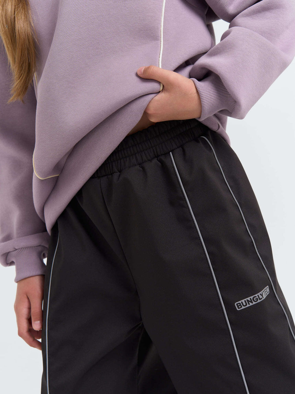 Брюки парашюты Softshell Уголь Bungly tec 7+  фото 14