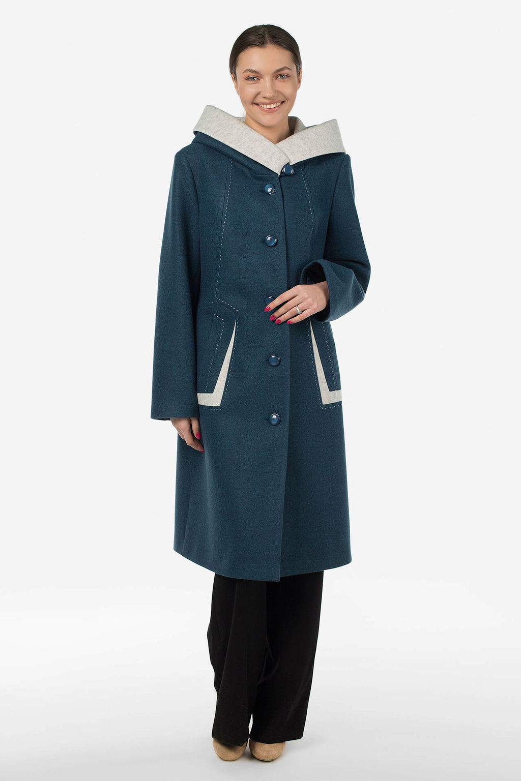 01-11022 Пальто женское демисезонное - El podio фото 2