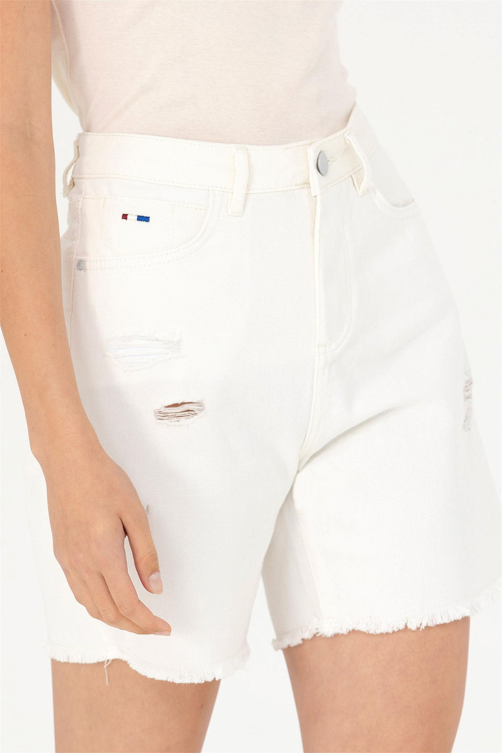 U. S. Polo Assn Женские белые джинсовые шорты Неожиданная скидка в корзине - U.s. polo assn фото 5