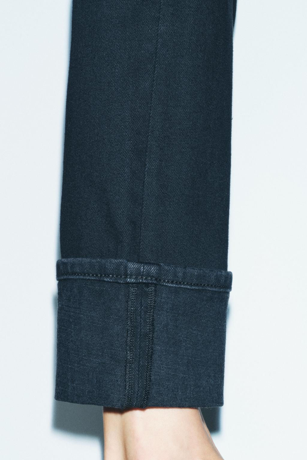ZW COLLECTION SLIM MID-WAIST JEANS - Zara фото 3