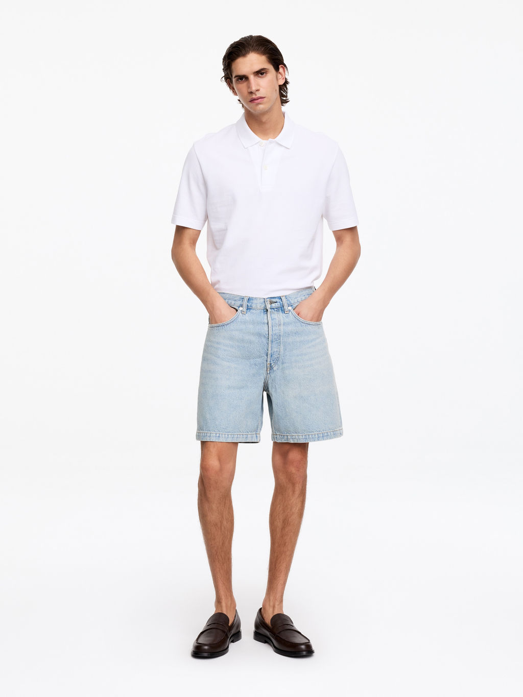 Pantalones cortos denim relaxed fit - H&m фото 6