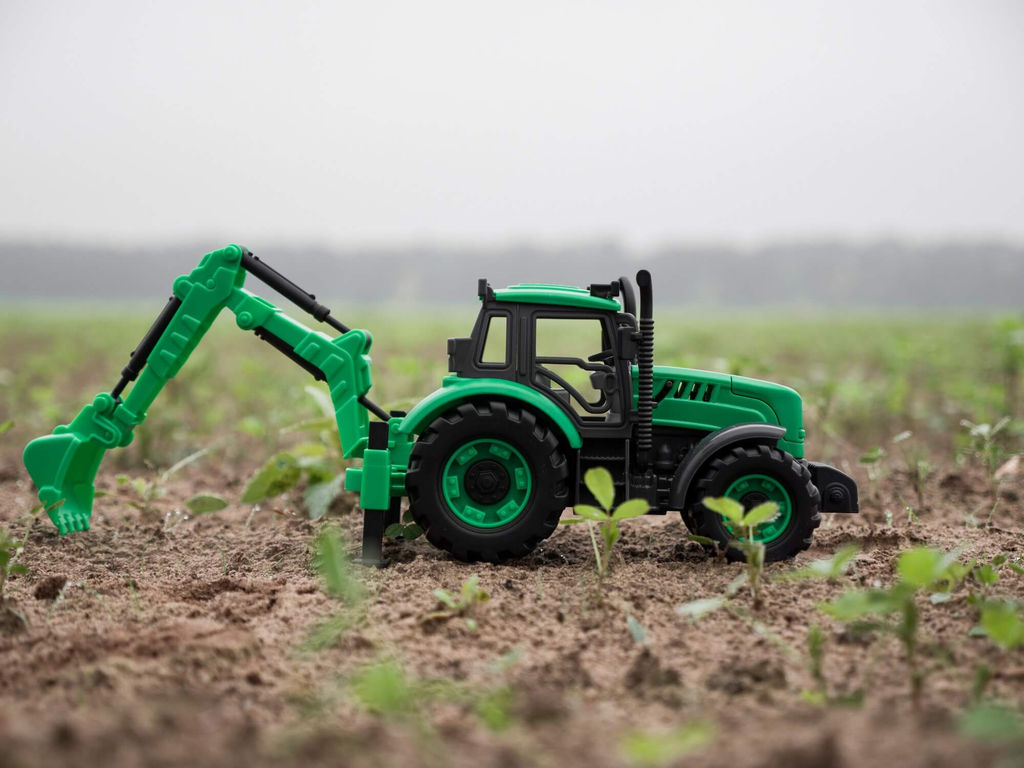 Экскаватор Прогресс инерционный (зелёный) (в лотке) - Полесье фото 10