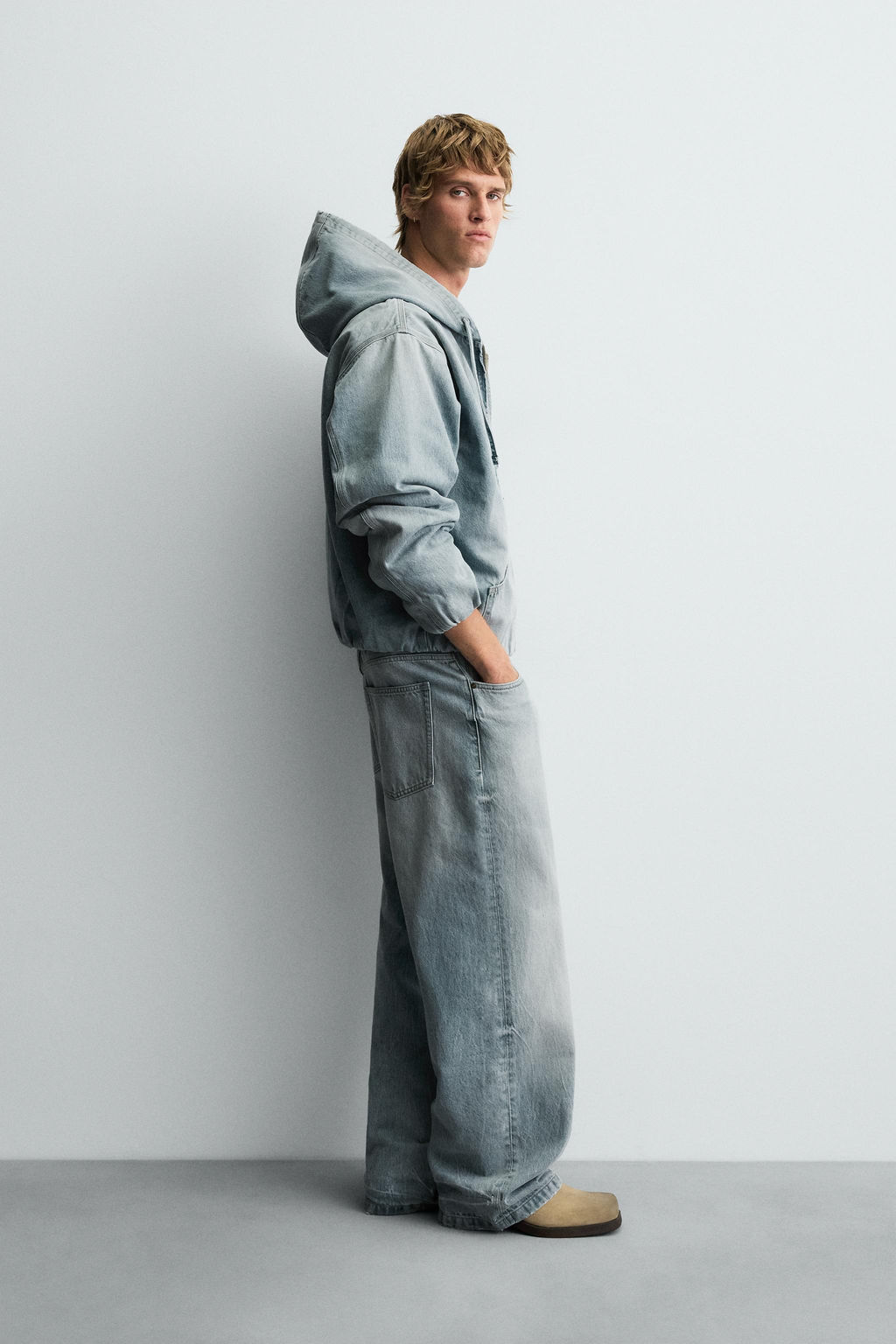 DENIM HOODIE JACKET - Zara фото 4