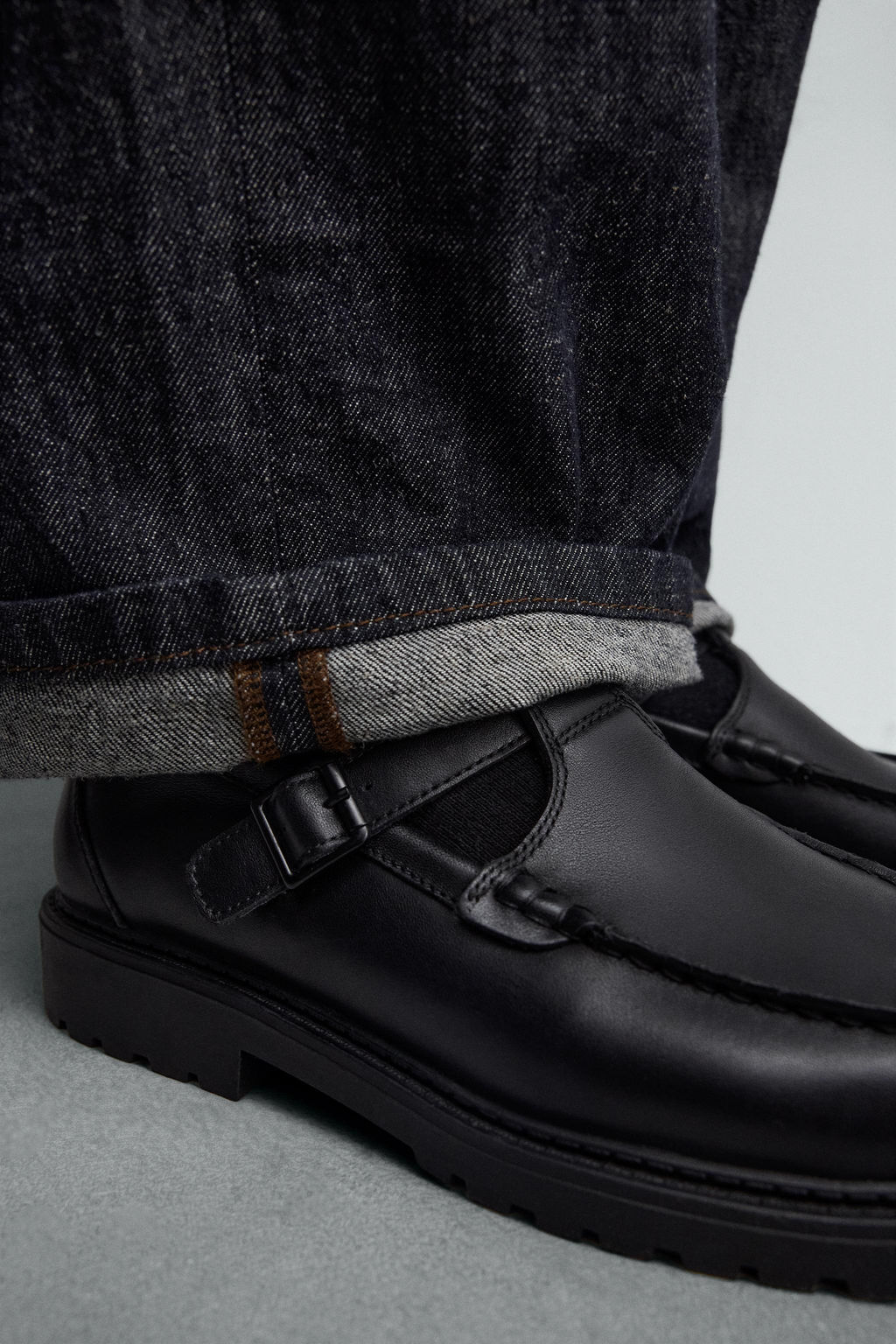 LEATHER BUCKLE SHOES - Zara фото 8