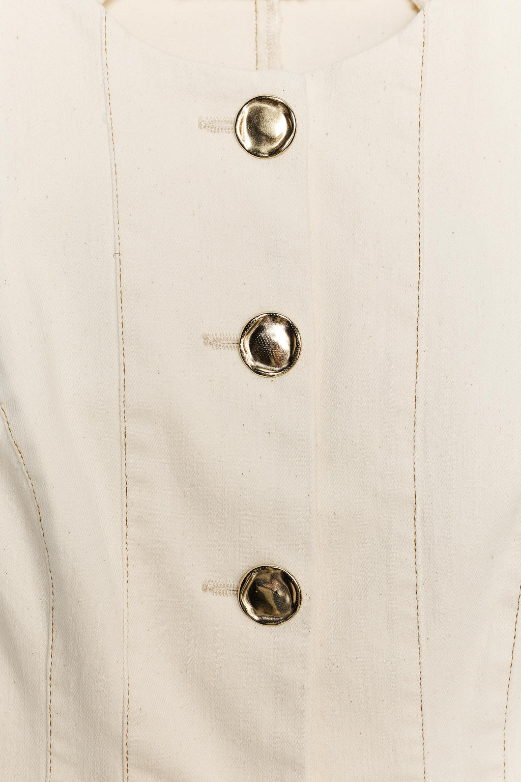 TOPSTITCHED PEPLUM WAISTCOAT - Zara фото 9