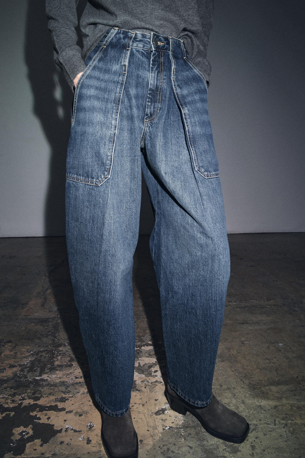 ZW COLLECTION BALLOON JEANS - Zara фото 3